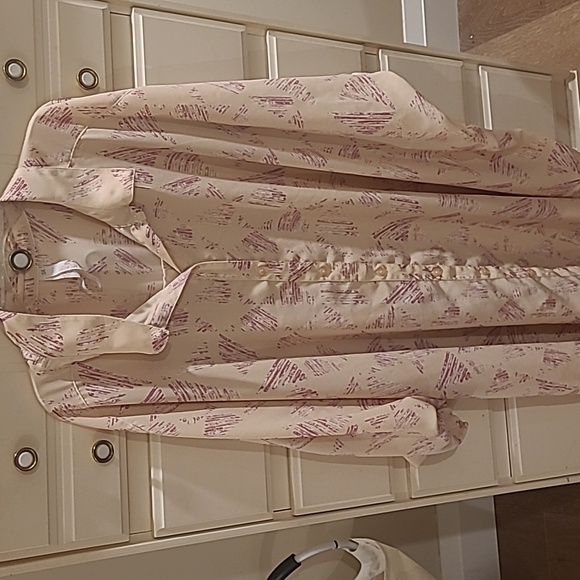 Melissa McCarthy Triangle Pattern on Peach Background Tunic - Picture 1 of 4